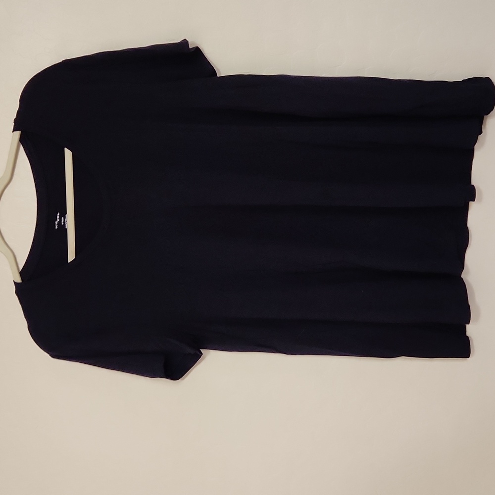 Daily Ritual Classic Navy Short Sleeve Top